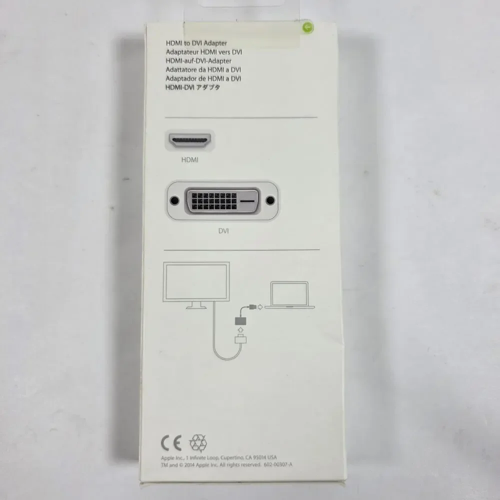 Apple HDMI to DVI Adapter Genuine OEM Video Display Converter